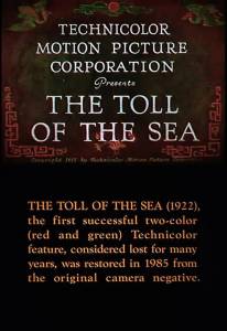     - The Toll of the Sea - [1922]   